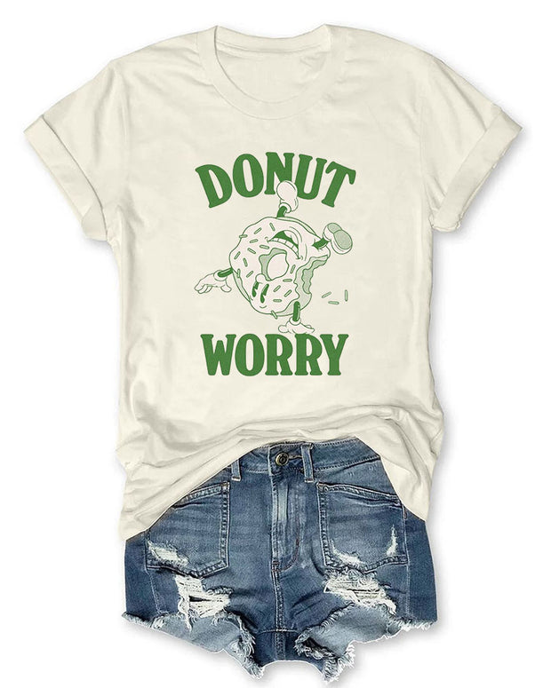 Donut Worry Be Happy Women T-Shirt