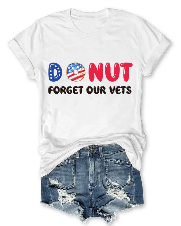 Donut Forget Our Vets Women T-Shirt