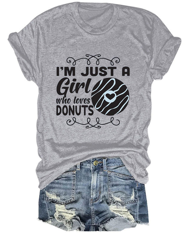I Am Just A Girl Who Loves Donut T-Shirt
