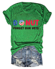 Donut Forget Our Vets Women T-Shirt