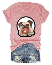 Cut Dog Donut Women T-Shirt