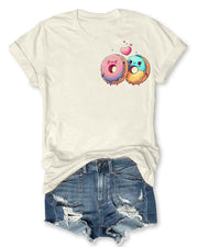 Cute Donut Heart  Women T-Shirt