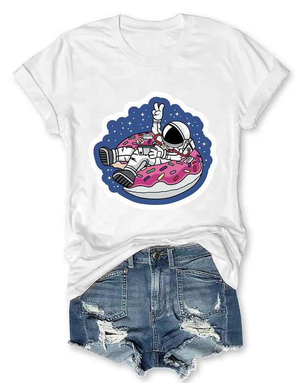Astronaut Donut Women T-Shirt