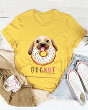 Dognut Cute Women Casual T Shirt