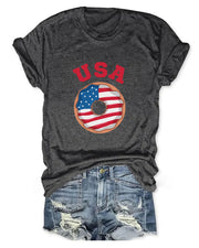 American Flag  Donut Women T-Shirt