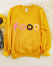 Food Donut Print Women Casual Sweatshirt