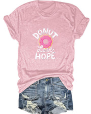 Donut Worry Be Happy Printed T-Shirt