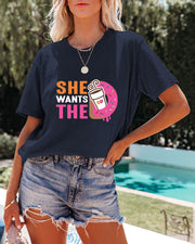 She Wants DD Women Casual T Shirt