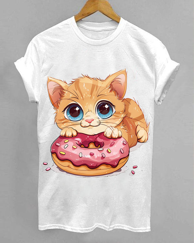 Cute Kitty Donut Animal T-Shirt