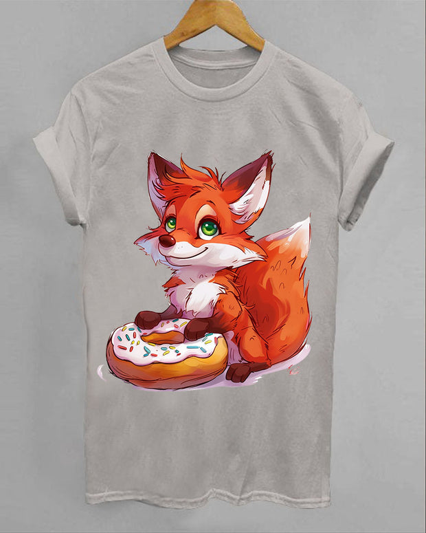 Donut Red Fox Animal T-Shirt