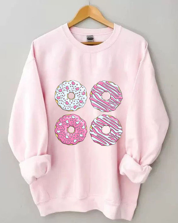 Women Donut Casual Sweatshirt