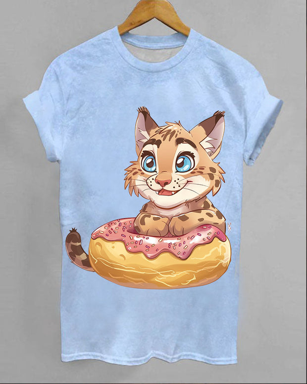 Bobcat Donut Animal T-Shirt