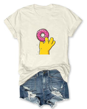 Donut in Hand Women T-Shirt