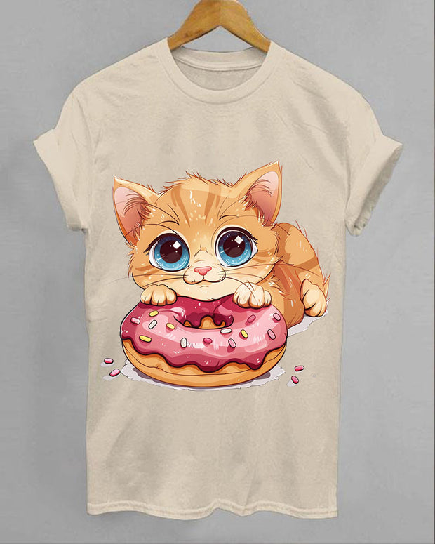 Cute Kitty Donut Animal T-Shirt