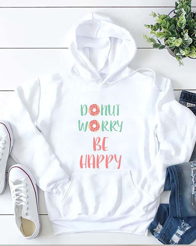 Don't Worry Be Happy Women Casual Hoodie