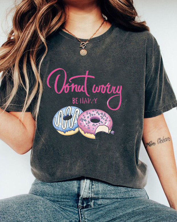 Don't Worry Be Happy Women Casual T Shirt