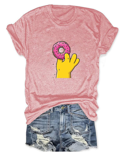 Donut in Hand Women T-Shirt