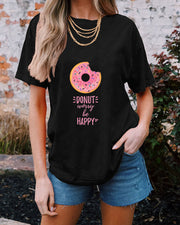 Donut Women Casual Cotton T Shirt