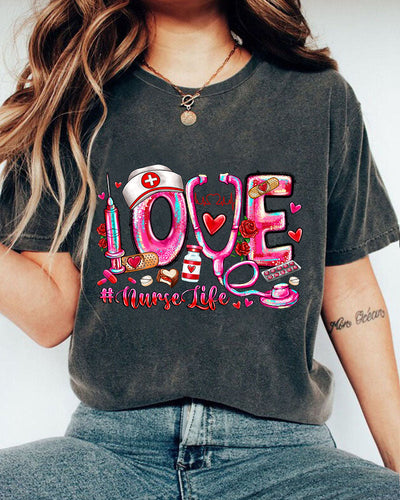 Love Nurse Life Women Casual Cotton T Shirt