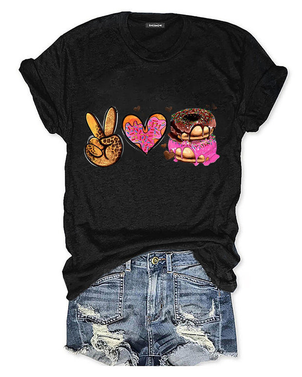 Victory Donut Heart  T-Shirt