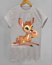 White-Tailed Deer Donut Animal T-Shirt