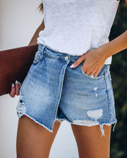 Summer Casual Ripped Pants Skirt Denim Shorts
