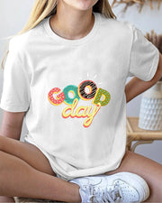 Good Day Women Casual Cotton T Shirt